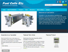 Tablet Screenshot of fuelcellsetc.com